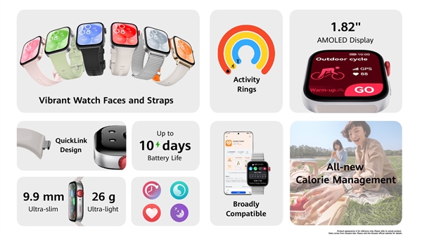 1241元起 華為Watch Fit 3海外發(fā)布：神似Apple Watch 