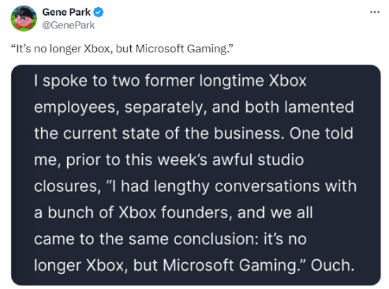 IGN新文章獲得認可：Xbox已死 現在是微軟Gaming