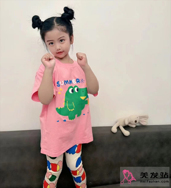 小女孩夏季扎發 可愛軟萌超百搭