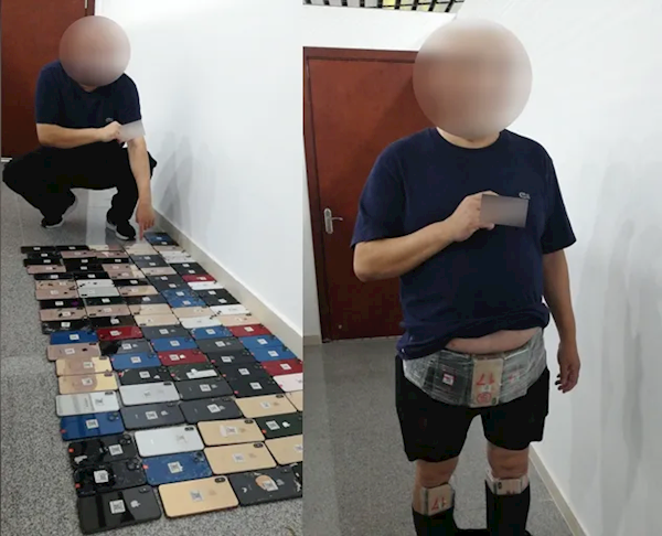 創紀錄！男子身綁100臺手機進境：因肚子太大被查獲