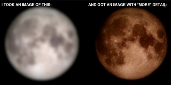 手機拍月亮自動P紋理和細節：AI會在照片上加什么東西