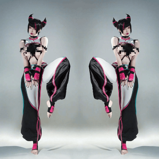 美女COS《街霸6》韓蛛俐：瘋P美人來到現實