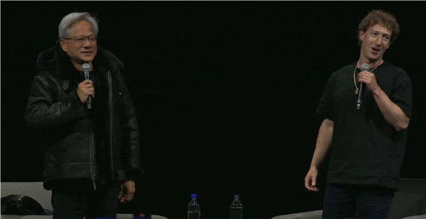 黃仁勛與扎克伯格首次公開對話:兩人互送皮夾克