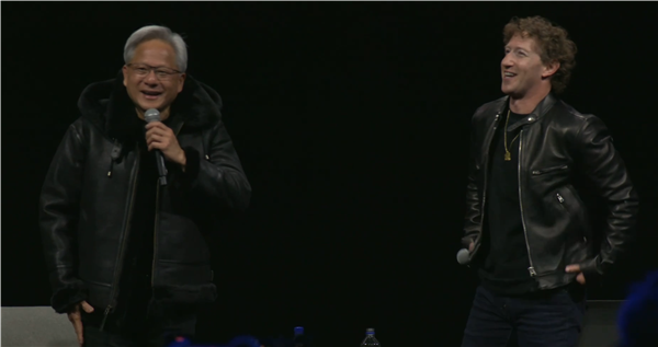 黃仁勛與扎克伯格首次公開對話:兩人互送皮夾克