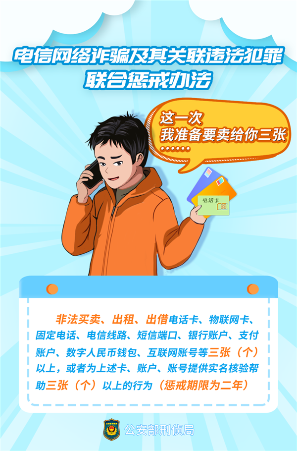 四部門打擊電詐!非法買賣超三張電話卡將被懲戒:12月施行