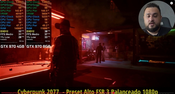 11年前的GTX 970升到8GB顯存游戲實測:比原版快了40%!