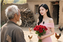 68歲孤寡老人將女主播公開視頻當成私人告白 村口苦等國家發的老婆